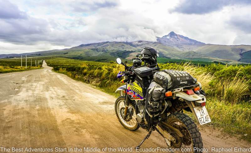 DR650 with Mosko Moto Reckless80 saddlebags