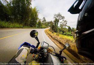 Sweeping in the curves on the road to Quevedo