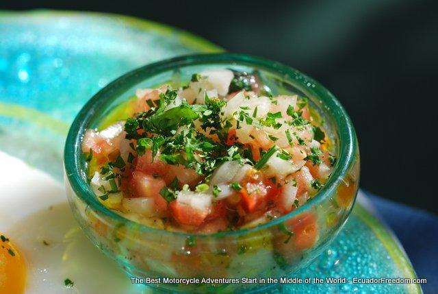 fresh herbs add vitamins and flavor to Ecuadorian dishes