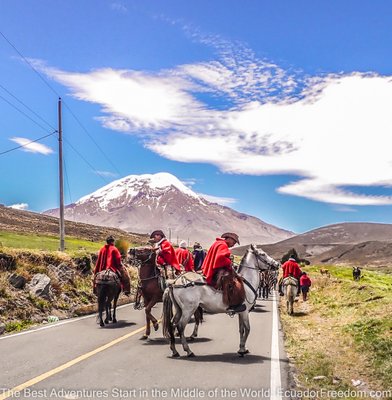 riding the ecoruta canyon road along the ambato river in ecuador