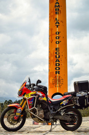 quitsato sun dial in ecuador