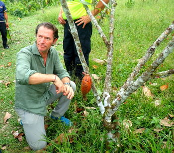 santiago from Paccari chocolate