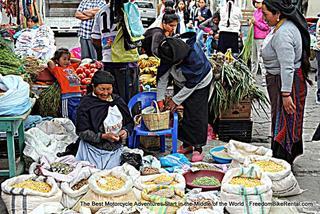 market in Otavalo