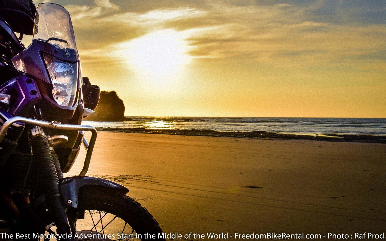 Yamaha Tenere 660 at Ecuador Beach Motorcycle Adventure Tour dual sport
