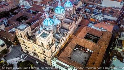 a view above cuenca on motorcycle tour