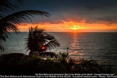 view from el acantillado lodge ecuador motorcycle adventure tou