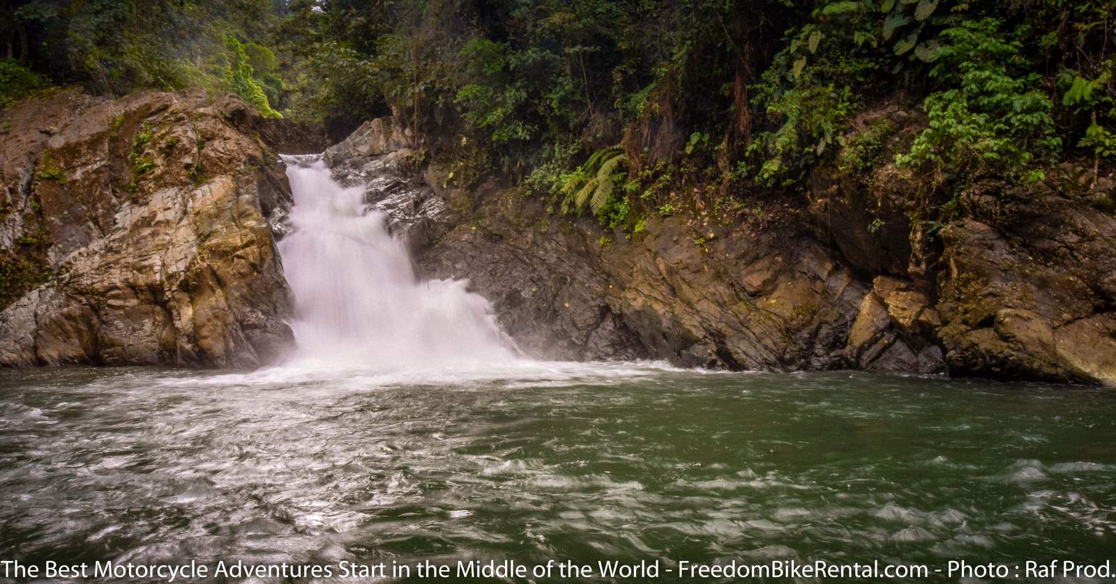 Rio Sucio Falls Ecuador Motorcycle Adventure Tour