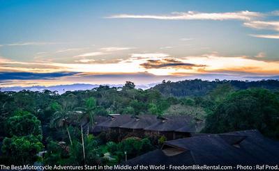 amazon lodge view over the napo river in ecuador