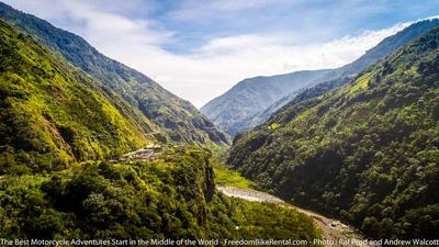 outside of banos tungurahua ecuador motorcylce adventure tour