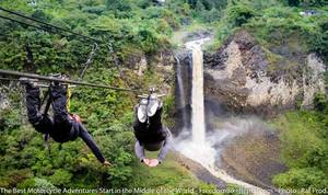 zip line across pastaza river